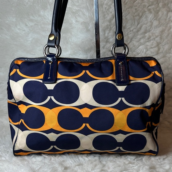 COACH 2013 Linear Stripe Bag nylon 25184 - Picture 3 of 12